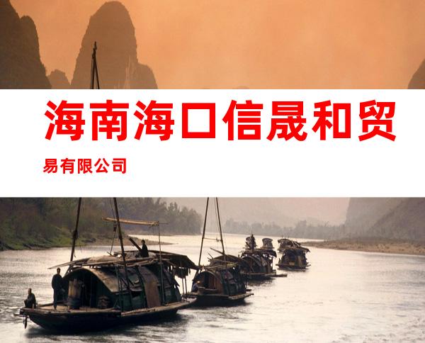 海南海口信晟和贸易有限公司