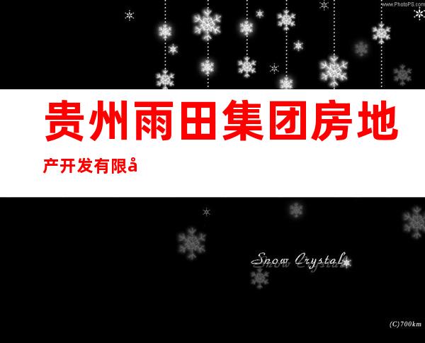 贵州雨田集团房地产开发有限公司
